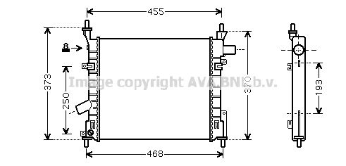 AVA QUALITY COOLING radiatorius, variklio aušinimas FD2372